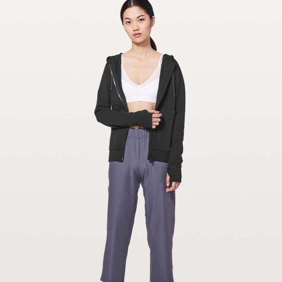 Lululemon Press Pause Hooded Jacket Black - Picture 2 of 10